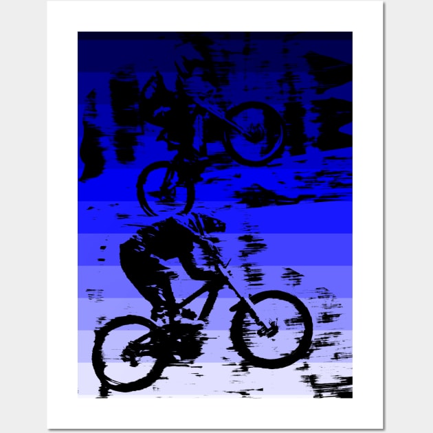 mtb downhill Wall Art by rickylabellevie